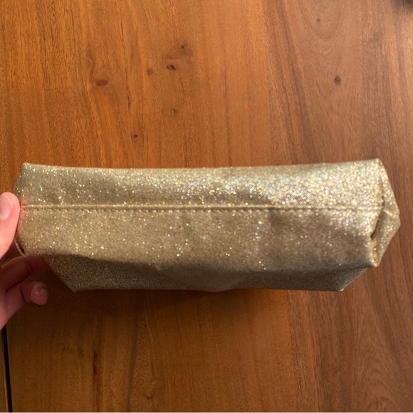 Lancôme Gold Glitter Cosmetic Makeup Bag - Picture 2 of 8